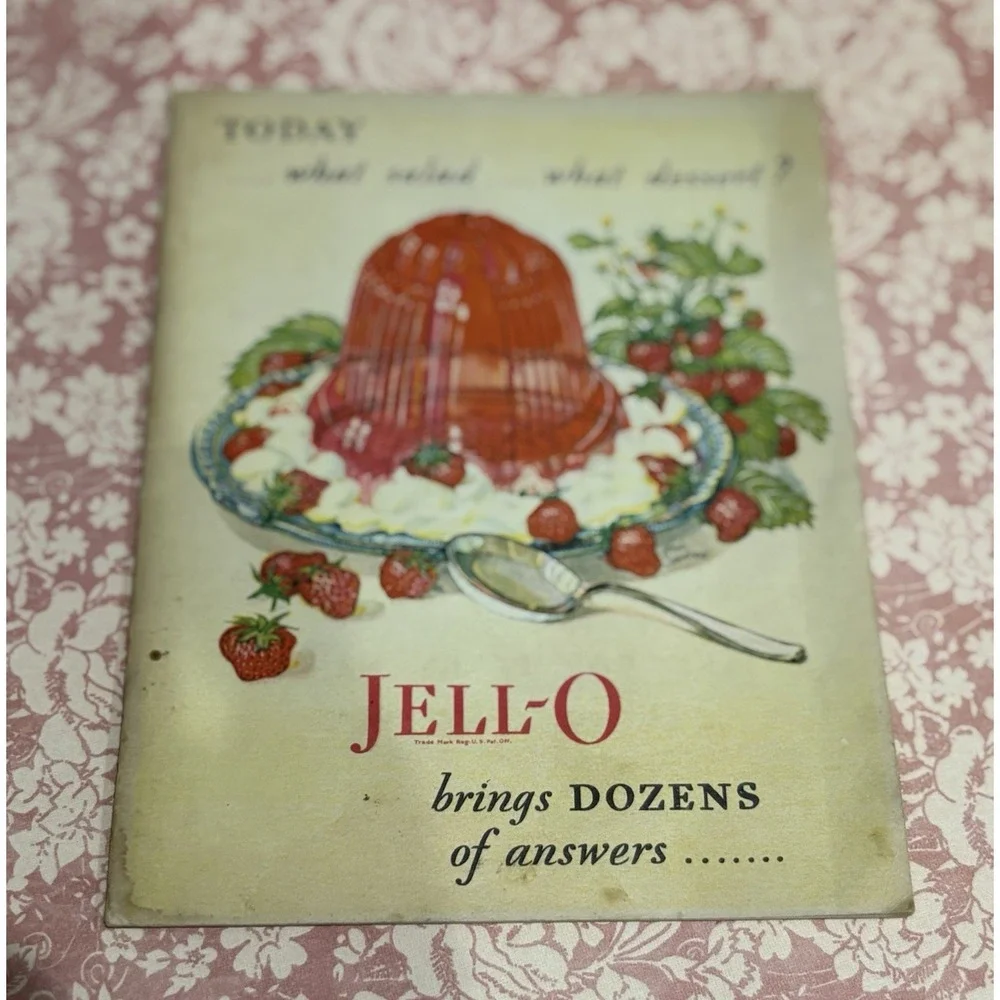 Vintage Jell-O & Knox Gelatine Recipe Booklet Lot Advertising Ephemera Retro